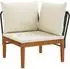 vidaXL Hocker aus Akazienholz und Naturseil, 2er-Set (3407715)