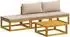 vidaXL Garten-Sofa-Set 4-tlg., Akazien-Massivholz, natur