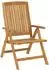 vidaXL Garten-Essgruppe 7-tlg. Teak Massivholz