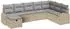 vidaXL Gartensofa-Set mit Kissen und Stauraum, 8-tlg., beige Poly-Rattan (3360461)