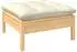 vidaXL Garten-Lounge-Set 5-tlg. Kiefernholz, cremefarbene Kissen (3096130)