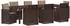 vidaXL Garten-Essgruppe 9-tlg. PP, braun und taupe (3430093)