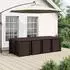 vidaXL Garten-Essgruppe 9-tlg. PP, braun und taupe (3430093)