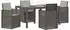 vidaXL Garten-Essgruppe 5-tlg. hellgrau PP (3430070)