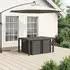 vidaXL Garten-Essgruppe 5-tlg. hellgrau PP (3430070)