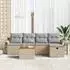vidaXL Garten-Sofa-Set 6-tlg. Poly-Rattan beige (3359448)