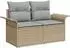 vidaXL Garten-Sofa-Set 6-tlg. Poly-Rattan beige (3359448)