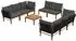 vidaXL 9-teiliges Set aus Akazienholz und Naturseil (3407749)