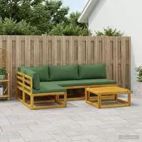 vidaXL Sofa-Set 5 stk. Natur Massivholz Akazie
