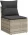 vidaXL Garten-Sofagarnitur 6-tlg. mit Kissen, hellgrau, Poly Rattan (3325278)