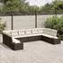 vidaXL Garten-Sofaset Polyrattan braun, 10-tlg.