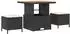 vidaXL Garten-Sofaset 8-tlg. Polyrattan, schwarz
