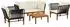 vidaXL 5-tlg. Set aus Akazienholz und Naturseil (3407718)