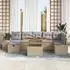 vidaXL Gartenlounge-Set 8-tlg. beige Poly-Rattan (3360060)