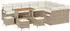 vidaXL Gartensofa-Set 13-tlg. beige Poly-Rattan (3362571)