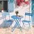 Avestar Bistro-Set 3-teilig klappbar E-beschichtet blau (SDBB002BU-301)