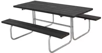 Plus A/S Classic Picknicktisch RePlast, schwarz, 177x155cm (185870-25)
