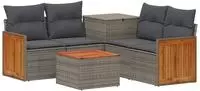 vidaXL Sofa Set 6 stk. Grau und Dunkelgrau 55 x 55 x 37 cm
