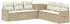 vidaXL Sofa-Set 7-tlg. beige und cremeweiß, Polyrattan und Stahl