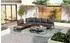 OKWISH Gartenlounge-Set 4-5 Personen, Metall, grau, 2 Couchtische, verstellbare Füße