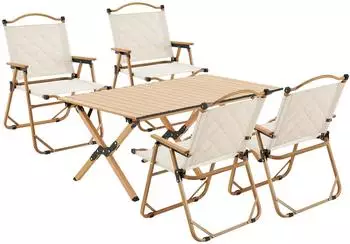casa.pro Botrugno Gartenmöbel-Set 5-tlg. Textilgewebe, beige