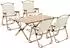 casa.pro Botrugno Gartenmöbel-Set 5-tlg. Textilgewebe, beige