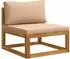 vidaXL Gartenlounge-Set 7-tlg. Akazienholz natur
