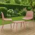CLP Veldin 2er Sitzgruppe Kunststoff, stapelbar, pink (326235)