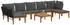 vidaXL Gartenlounge-Set aus Akazienholz & Seil, 8-tlg., natur