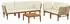 vidaXL Gartenlounge-Set 6-teilig, Akazienholz & Seil, natur