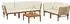 vidaXL Gartenlounge-Set 6-teilig, Akazienholz & Seil, natur