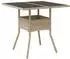 vidaXL 3-tlg. Garten-Essgruppe mit Kissen, Poly Rattan und Glas, beige (3278707)