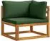 vidaXL Garten-Loungeset 4-tlg. Akazien-Massivholz, natur