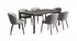 Kawola INDUS Garten-Essgruppe 7-tlg., Aluminium/Keramik, grau (KAB74664672)
