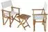 casa.pro Capistrello Bistro-Set 3-tlg. Eukalyptusholz weiß