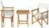 casa.pro Capistrello Bistro-Set 3-tlg. Eukalyptusholz weiß
