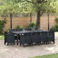 vidaXL Garten Essgruppe 11 stk. Anthrazit Polypropylen