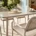 Idimex VOLONTE Gartenmöbel-Set 7-tlg., Glas/Metall, champagner (800001079085)