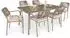 Idimex VOLONTE Gartenmöbel-Set 7-tlg., Glas/Metall, champagner (800001079085)