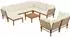 vidaXL Gartenlounge-Set 10-tlg. Akazienholz & Seil, natur