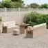 vidaXL Gartensofa-Set mit Kissen, 10-teilig, beige/creme (3363136)