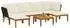 vidaXL Gartenlounge-Set aus massivem Akazienholz & Naturseil, 7-tlg.
