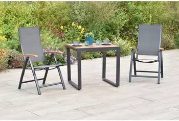 Merxx Toblino Balkonset 3-tlg., 2 Klappsessel & Tisch (51030-309)