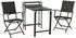 Merxx Paxos 3-tlg. Set, 2 Klappsessel & Balkontisch, Aluminium/Akazie/Textil (51002-307)