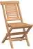 vidaXL Garten-Set 5-tlg. braun Teak Massivholz (3437368)