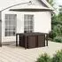 vidaXL Garten-Essgruppe 5-tlg. braun und taupe, PP