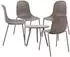 CLP Mindin 4er Sitzgruppe Kunststoff, taupe (326178)