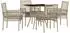 vidaXL Garten-Essgruppe 5-tlg., Polyrattan, beige (3334930)