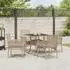 vidaXL Garten-Essgruppe 5-tlg., Polyrattan, beige (3334930)