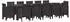 vidaXL Garten-Essgruppe 13-tlg. Poly Rattan braun (3378617)